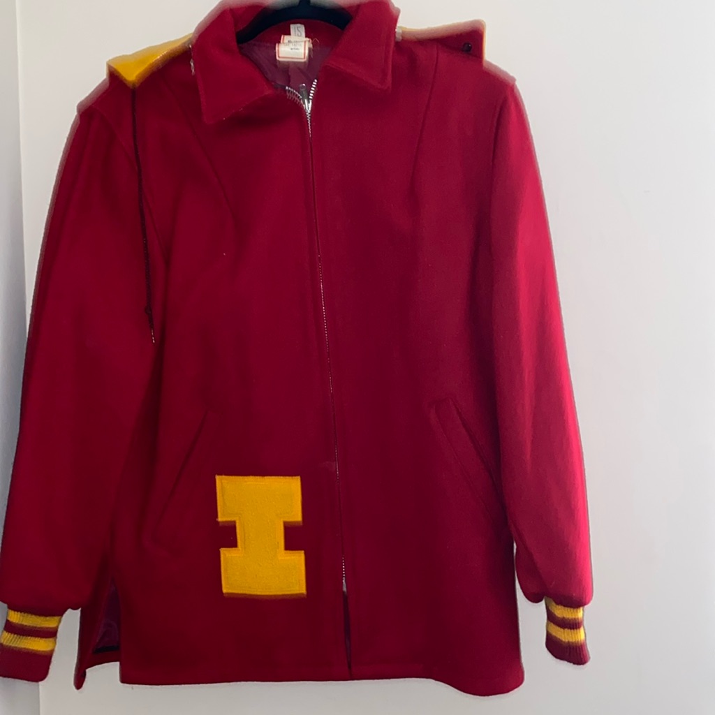 Vintage Iowa Letterman Jacket. Size 12
